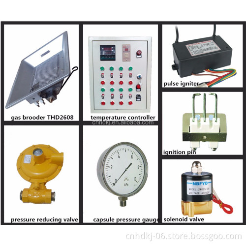 Safe auto ignition infrared ceramic catalytic gas heater for pig farm